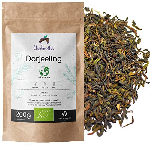 Chabiothé - Thé noir Darjeeling Bio 200g - Inde FTGFOP1