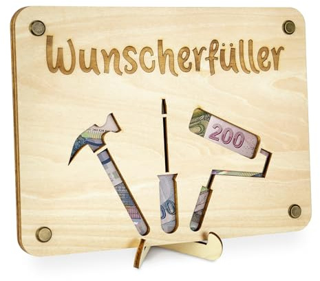 TAKULA Handwerker Geschenke Werkzeug Geschenk,Wunscherfüller Geldgeschenk Lustige Männergeschenke Geburtstagskarte Mann|Wunscherfüller