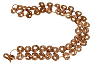 Bracciale onde in rame