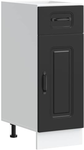 vidaXL Mueble bajo de Cocina Kalmar Madera de ingeniería Negra