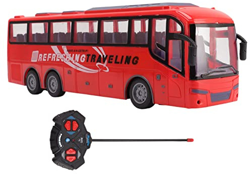Fauitay Autobús, autobús teledirigido, autobús de juguete teledirigido, autobús inalámbrico eléctrico a escala 1/30, vehículo de simulación realista para niños