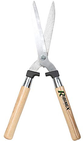 Ribimex PRCH50 Tagliasiepi, 50 cm, Manico Legno, Marrone