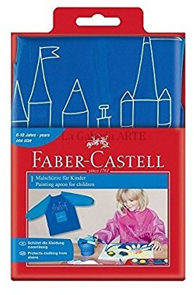 Faber-Castell Malschürze für Kinder 6-10 Jahre (Blau)