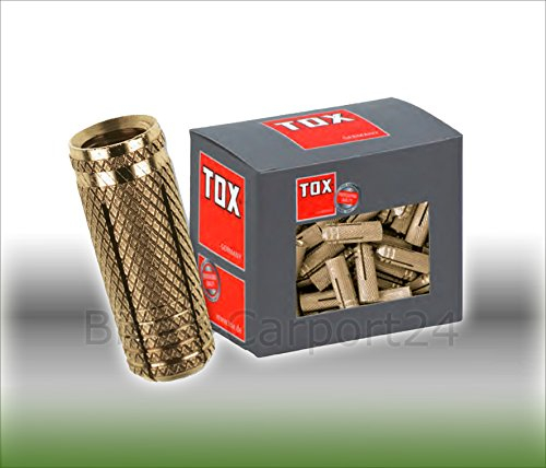TOX Messing Spreizdübel Metrix M12 x 37 mm, 25 Stück, 026100061