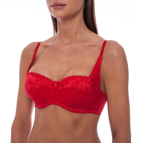 frugue Sujetador Push Up Relleno Bandeau Mujer Rojo FR 95G