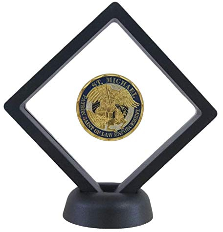 HillSpring Challenge Münzständer, Schmuck, Ringe, durchsichtig, schwebender Rahmen, Präsentationsbox