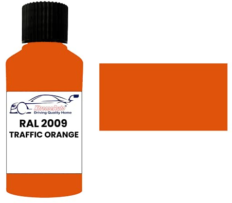 Xtremeauto RAL 2009 Traffic orange GLOSS TOUCH UP PAINT BRUSH REPAIR SCRATCH UPVC PVC METAL WOOD