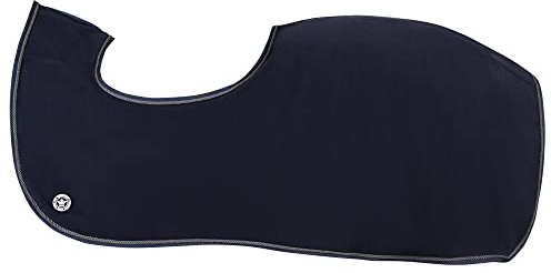 PFIFF 102985 Ausreitdecke Fleecedecke Pferdedecke, Antipeeling Fleece, Dunkelblau Full