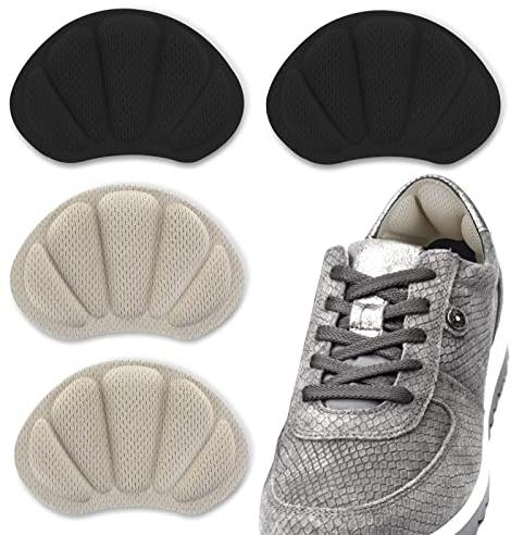 Molain 2 Paar Fersenpolster-Einsätze, Schuhpolster, Sportschuhe, High Heels, Blasenschutz, selbstklebende Fersengriffe, rutschfeste Schuhpolster-Aufkleber für Damen und Herren, dicke Schuhe
