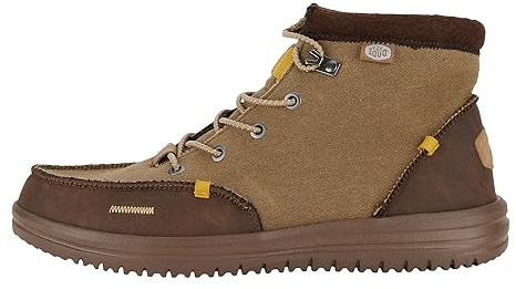 Hey Dude Bradley Leather Fashion Bottines pour homme, marron, 43 EU
