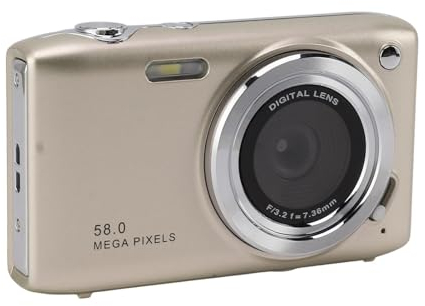 4K Digital Camera, 16X Zoom Autofocus Camera with HD 2.88 Inch IPS Screen for Kids Teens, 58MP Anti Shake Portable Travel Video Camera Camcorder for Photography Vlogging