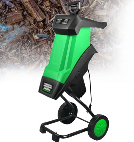 SACLMD Electric Garden Shredder,Multifunctional leaf and branch shredder,Electric Corded Chipper/Shredder,with Collection Bag