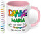 True Statements Dankeschön Kita Abschiedsgeschenk für Erzieherin: Keramik-Tasse personalisiert „Danke WUNSCHNAME – für die tolle Zeit im Kindergarten!“ - 330ml (Rosa)
