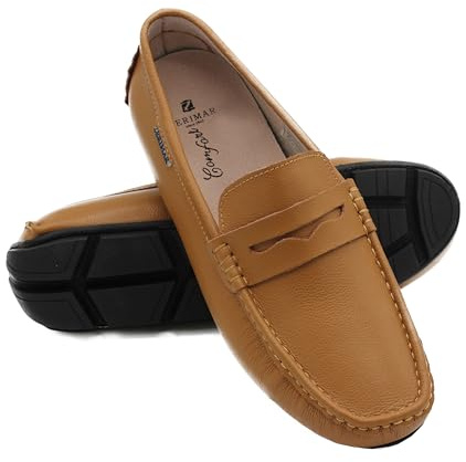 Zerimar Mocasines Hombre - Mocasines Hombre Piel - Mocasines Hombre Cuero - Mocasines Loafer Hombre - Mocasines Loafer Casuales - Zapatos Hombre