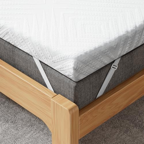 MISSCOZY Matratzen Topper 140x200cm, 9cm Höhe Matratzentopper, H2&H3 Gel Memory Foam Matratzenauflage mit Öko-TEX Zertifiziert für Boxspringbett Wohnwagen Schlafsofa, Waschbar