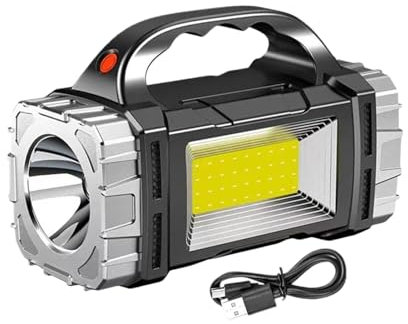 Lampe de Table Solaire - Lampe Torche Portable Étanche USB de Survie - Outils Multifonctions Extérieur pour Randonnée Camping Travail et Voyage