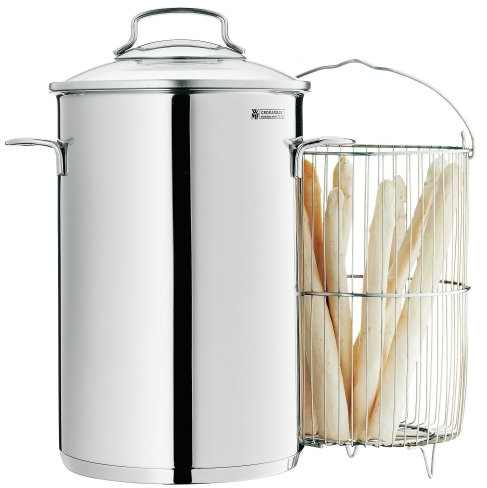 WMF 0799096040 pentola per asparagi con Coperchio in Vetro