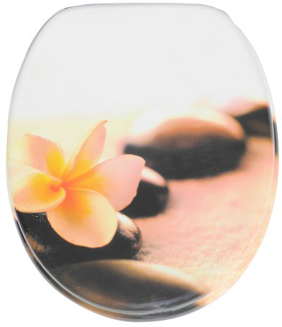 Sanilo WC Sitz mit Absenkautomatik, hochwertiger Toilettendeckel, einfache Montage, stabile Scharniere, Beautiful