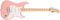 Squier by Fender Limited Edition Sonic Sonic® Stratocaster® E-Gitarre HT, Ahorngriffbrett, weißes Schlagbrett, Shell Pink