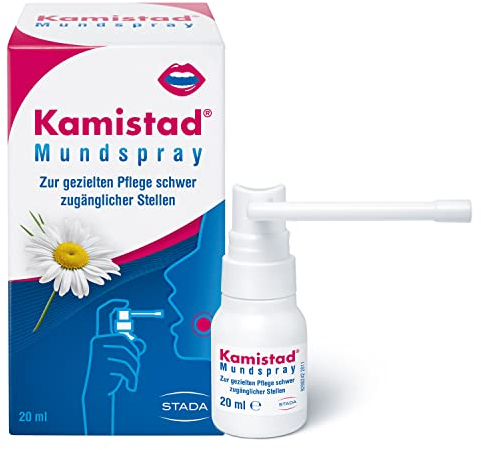 Kamistad Mundspray - beruhigendes Spray bei einem gestressten Mund- und Rachenraum - zur gezielten Pflege schwer zugänglicher Stellen - 1 x 20 ml