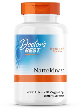 Doctor's Best, Nattokinase, 2,000 FU, 270 Vegan Capsules, Lab Tested, Gluten Free, Vegetarian