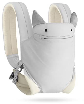 SONARIN 4-in-1 Leichte Babytrage,Baumwolle Atmungsaktive Babytragetasche Ergonomisch Kindertrage Baby Tragesystem für Neugeborene ab Geburt 0-36 Monate,Bauchtrage Rückentrage(Grau)