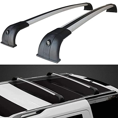 Auto Dachträger Crossbar für Land Rover Discovery 3 Discovery 4 LR3 LR4 2003-2016,Aluminium Autodachträger Querträger Schlossstangen Fahrrad Dachträger DachgepäCkträGer Relingträger Dachfrachtstangen