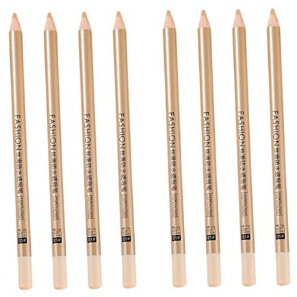 minkissy 8 Pièces Stylo Correcteur Correcteur Crayon Correcteur Pour Les Sourcils Correcteur Rose Correcteur Des Yeux Correcteur De Maquillage Blanche Place En Bois Cosmétique Manquer