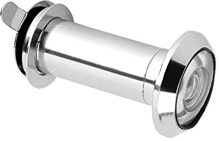 WGFOIP Judas de Porte à Grand Angle de 220 Degrés, Judas Visionneuse de Porte avec Couvercle pour Protection Maison Cambriolage