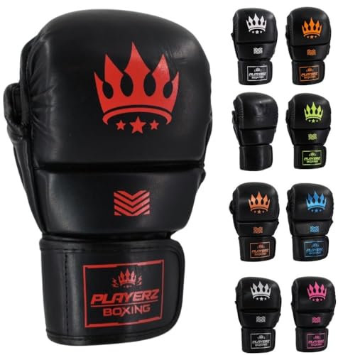 Playerz Element MMA-Sparring-Handschuhe für Erwachsene, vollständiger Schutz, Komfort und Leistung für Grappling, Schlagen und Sparring, langlebige, leichte Handschuhe für Damen und Herren