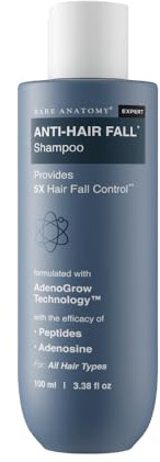 Bare Anatomy Anti Hair Fall Shampoo | 5x Hair Fall Control & Growth | Contains Biotin Adenosine, & Peptides | For All Hair Types | For Women & Men | 100ml