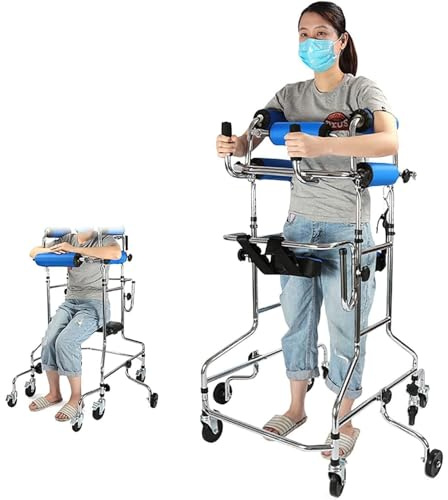 Déambulateur D'Intérieur, Chariot, Aide À La Marche Pour Personnes Âgées, Adultes Atteints De Paralysie Cérébrale, Accident Vasculaire Cérébral, Cadre De Verticalisation, Aide À La Marche Po