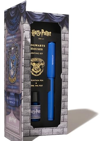 Ferris Wheel Press, Warner Bros., Official Licensed, Harry Potter, Carousel Pen & 10ml Ink Set, Ravenclaw House, Gold Plated No.5 Steel Nib