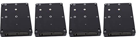 Stineng 4X 44PIN MSATA till 2,5 IDE HDD SSD MSATA till PATA adapter omvandlare kort med hölje