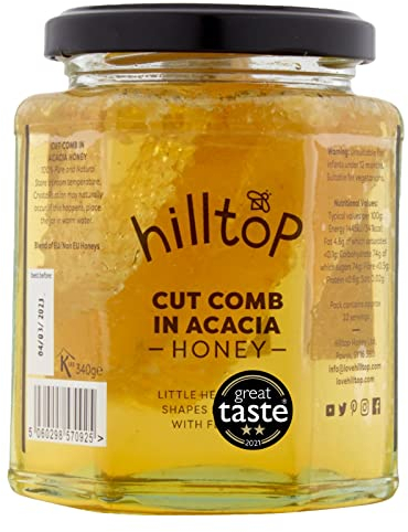 Hilltop Honey - Cut Comb in Acacia Honey - 340g