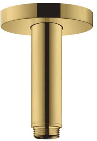 hansgrohe 27393990 S 10 cm Polished Gold Optic Ceiling Connector