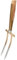 SHW-FIRE | Rosengabel mit 85 cm T-Griff aus Eschenholz – handgeschmiedete Bajonettzinken aus gehärtetem Stahl, ideal für Rosenpflege, Unkrautentfernung & Bodenbelüftung | Made in Germany