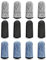 RIVIEVAL 12 Stück Fingerlinge, wiederverwendbarer Daumenschutz Rutschfeste Fingerschützer Atmungsaktive Fingerlinge Schnittfester Schutz für Arbeit, Küche, Garten, Skulptur (Blau, Schwarz und Grau)…