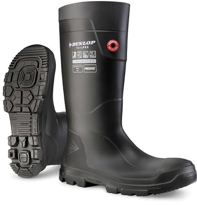 DUNLOP TerraPro Full Safety Wellington Black