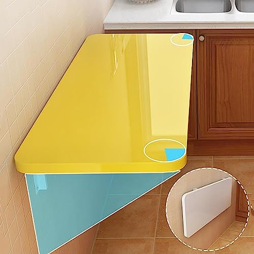 Tavolo pieghevole da parete, salvaspazio, per piccoli spazi, ideale per cucina e sala da pranzo, 2-4 posti a sedere, soluzione versatile per lavanderia e utilità