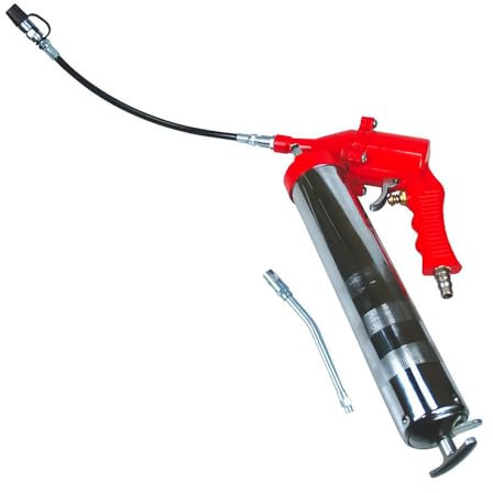 Pompe a graisse pneumatique rouge - AUTOBEST