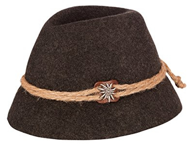 Faustmann Hüte & Mützen Cappello tradizionale 030 – URTIROLER SEPPL – grigio armato, antracite, antracite., 60