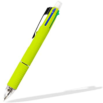 Liderpapel 972697 kulspetspenna 5 i 1 spets 0,5 mm linjetjocklek, 0,7 mm infällbar 4S bläck bläckpennor radergummi sorterade