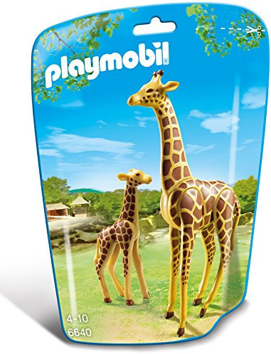 Playmobil 6640 City Life Giraffe with Calf, Fun Imaginative Role-Play, PlaySets Suitable for Children Ages 4+