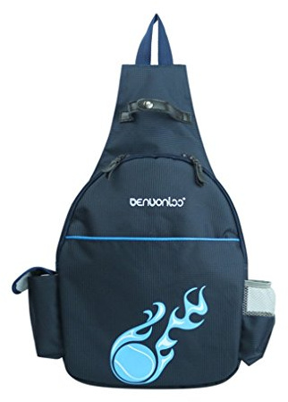 Klau Nylon Tennis Badminton Racquet Backpack Equipment bag Outdoor Sports Bags Dark Blue for Children Teenagers Tennis Beginners