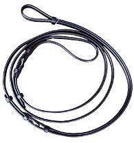 Euroriding GmbH & Co.KG Longierschlaufzügel Natural Li Schwarz - WB