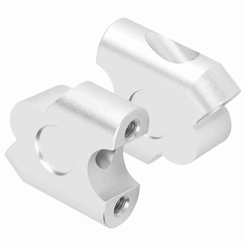 Riser manubrio-Duokon 22mm Universale Manubrio Moto Riser CNC CNC ad alta densità in lega di alluminio Manubrio Morsetto Back Move Mount Adapter(Chrome)