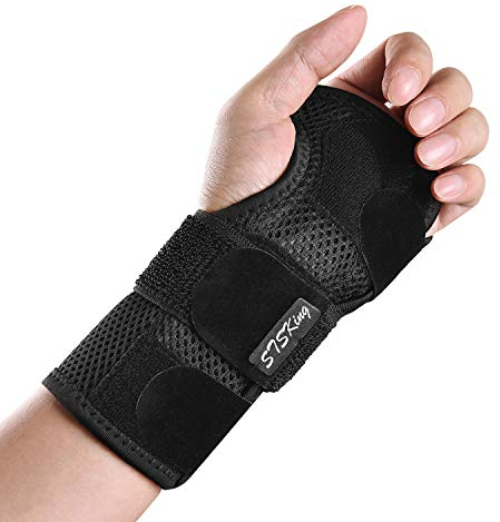 Handgelenk Schienen Bandage Karpaltunnelsyndrom Handbandage Handgelenkstütze Zur Linderung von Sehnenentzündungen und Schmerzen am Handschiene Links Rechts Hand mit Kompressionsband (M, left)