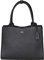 Socha Laptoptasche Damen/Businesstasche Frauen/Designertasche mit Tragegurt - Elegant - Leder - Diamond Edition - 14 Zoll Schwarz