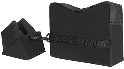 ACEXIER Tácticas de Tiro Bolsas Delanteras y traseras Objetivo Deportes Resto Soporte Sandbag Soporte sin Relleno Airsoft Pistola Rifle Caza Escopeta (Black)